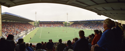 123553 Gezicht in het stadion Nieuw Galgenwaard (Herculesplein) te Utrecht tijdens een wedstrijd van het Nederlandse ...